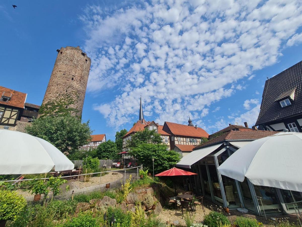 Hotel & Cafe Schachtenburg ชลิตซ์ ภายนอก รูปภาพ