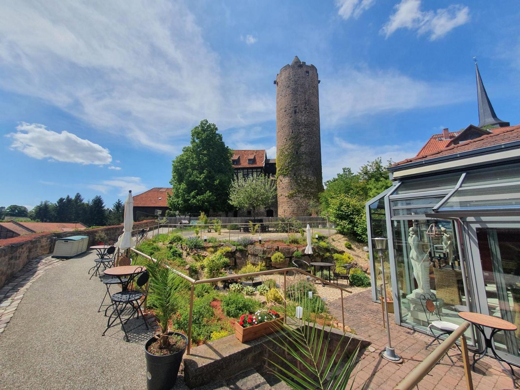 Hotel & Cafe Schachtenburg ชลิตซ์ ภายนอก รูปภาพ