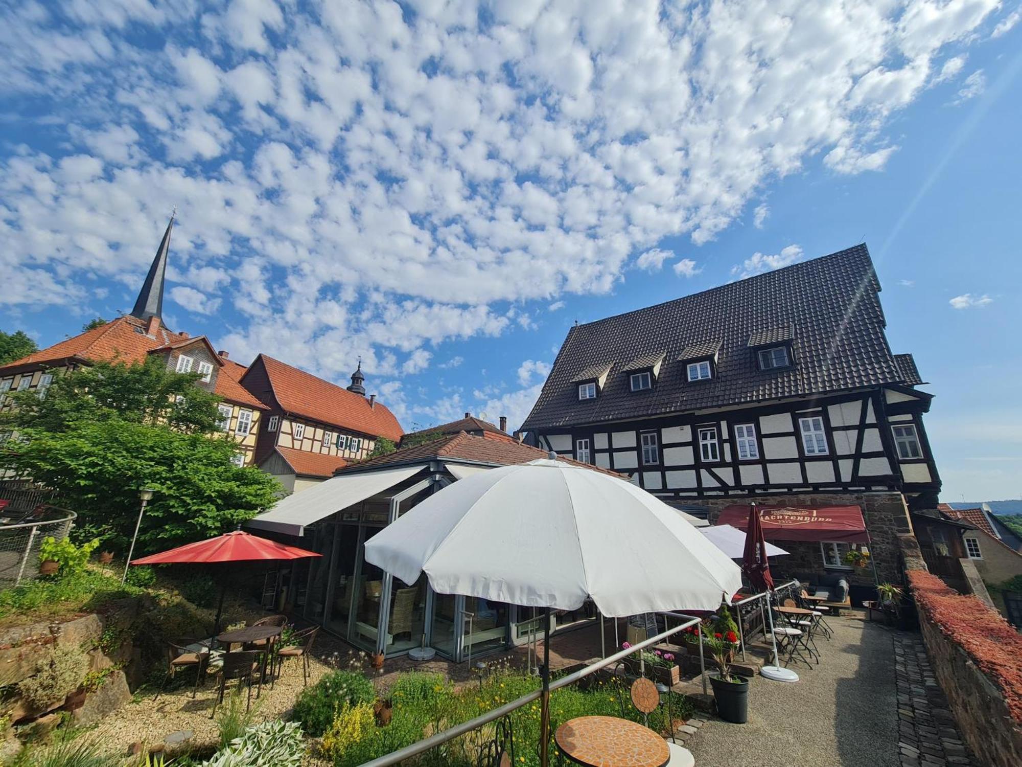 Hotel & Cafe Schachtenburg ชลิตซ์ ภายนอก รูปภาพ