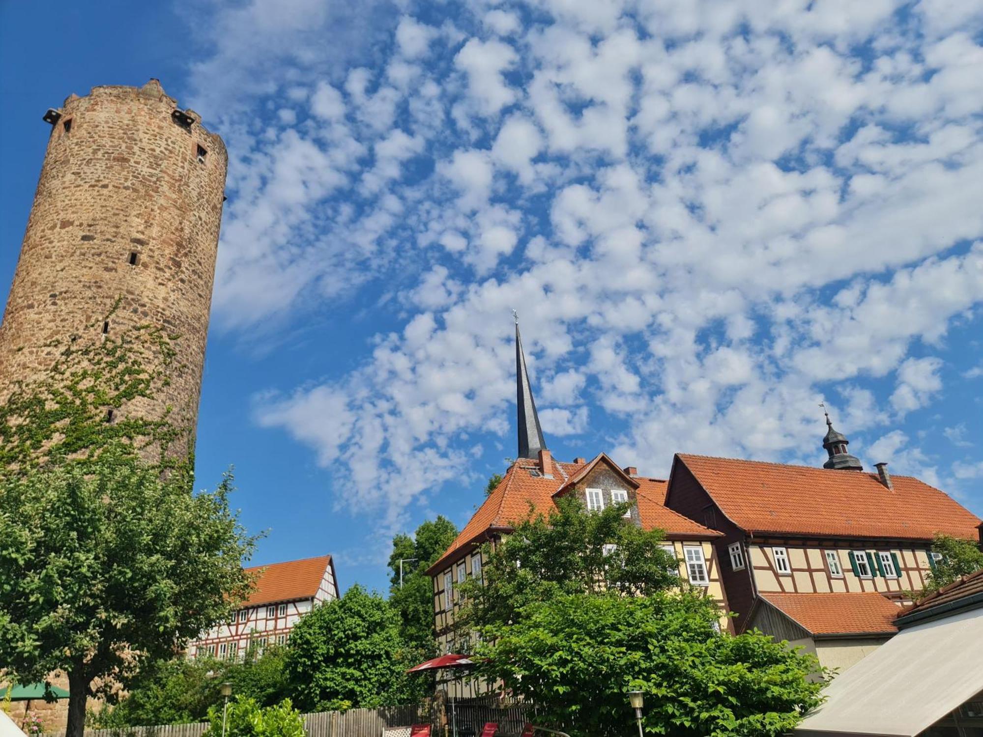 Hotel & Cafe Schachtenburg ชลิตซ์ ภายนอก รูปภาพ