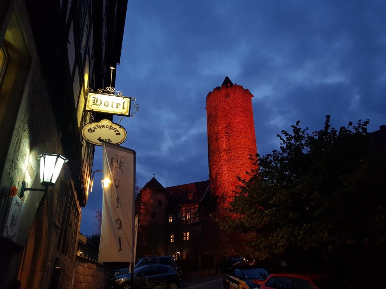 Hotel & Cafe Schachtenburg ชลิตซ์ ภายนอก รูปภาพ